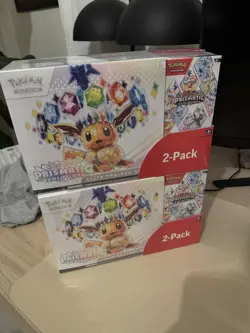 Costco SEALED Pokemon TCG Prismatic Evolutions 2x ETB Booster Bundle 2 PACK Lot - Image 1