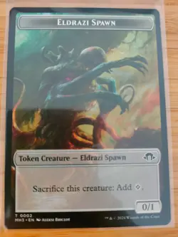 MTG Eldrazi Spawn Token 0002 Modern Horizons 3 M/NM Free UK P&P - Image 1