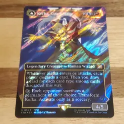 1x Kefka, Court Mage, Borderless Surge Foil 0543, Final Fantasy, Magic MTG NM - Image 1