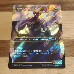1x Kefka, Court Mage, Borderless Surge Foil 0543, Final Fantasy, Magic MTG NM - Image 2