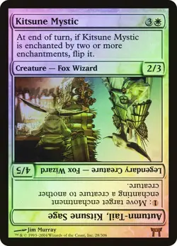 Champions of Kamigawa MTG Foil Kitsune Mystic Magic - Image 1