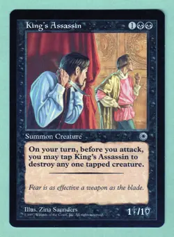 KING'S ASSASSIN - Portal (POR) Pack to Sleeve - NEVER PLAYED NM Near Mint - Image 2