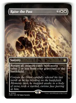 Raise the Past (Borderless) - Foundations - MTG - Image 1