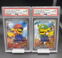 DIY Replica COPY Mario and Luigi Pikachu Pokemon Promos XY294 Holo Promo - Image 1