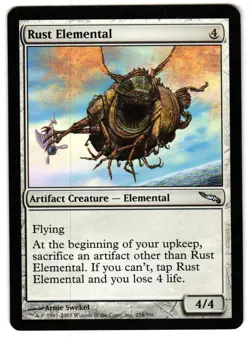 Magic_the_gathering Mirrodin Rust Elemental #234 2003,MTG,LP Uncommon - Image 1