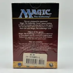 5th Edition 2 Player Starter Deck MTG Magic with Bonus Booster Pack Fifth Sealed - Image 2
