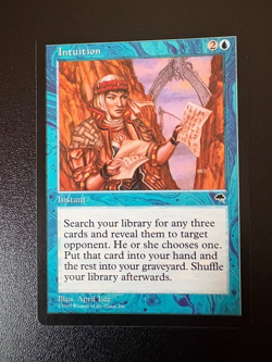 Magic: The Gathering – Intuition – Tempest – Near Mint English - Image 1