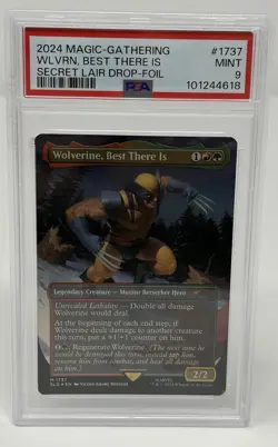 MTG SECRET LAIR DROP SLD Rainbow FOIL #1737 WOLVERINE, BEST THERE IS - Image 1