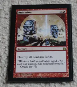 MTG Ruination Normal Commander #134 NM - Image 1