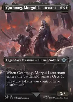 MTG Gothmog, Morgul Lieutenant Borderless ** The Lord of the Rings ** English - Image 1