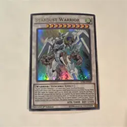 Stardust Warrior SDSE-EN040 1st Edition Holo Synchro Effect Yu-Gi-Oh Card - Image 1