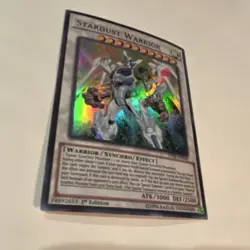 Stardust Warrior SDSE-EN040 1st Edition Holo Synchro Effect Yu-Gi-Oh Card - Image 3