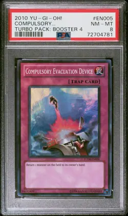 2010 Yu-Gi-Oh!: Booster Four Compulsory Evc. Turbo Pack: Booster 4 PSA 8 - Image 1