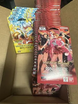 Lot Of 50 One Piece Heroines Edition Extra Booster:EB03 1 OP12 Booster Box - Image 1
