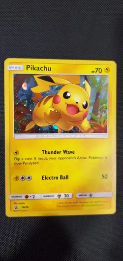 Pokemon TCG - Pikachu SM76 Cosmos Foil Sun & Moon Black Star Promo #SM76 - Image 1
