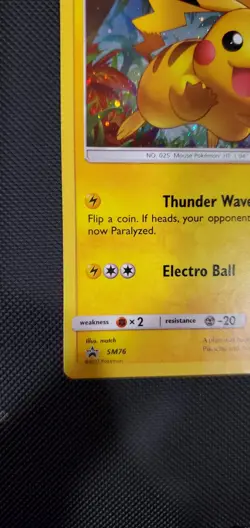 Pokemon TCG - Pikachu SM76 Cosmos Foil Sun & Moon Black Star Promo #SM76 - Image 5