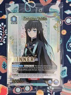 Union Arena Winner Pack Muichiro Tokito Sealed KMY-3-037 - Image 1