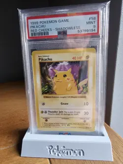 Pikachu Red Cheeks Shadowless 1999 Pokemon Base Set #58/102 PSA 9 Mint - Image 1