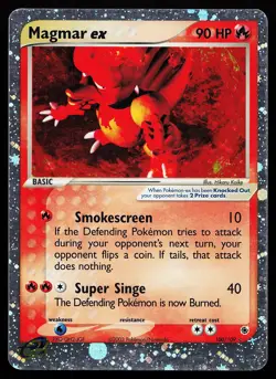 Magmar ex 100/109 Ultra Rare Ruby and Sapphire Pokemon Card - Image 1