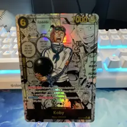 One Piece CCG Koby EB04-044 Alt Art Holo Manga Character Card 7000 Power - Image 1