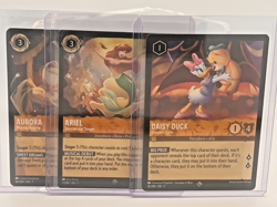 Set of 3 Amber Disney Lorcana Cards: Daisy/Ariel/Aurora - Image 1