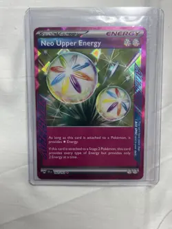 Neo Upper Energy Pokemon Card - Temporal Forces 162/162 ACE SPEC Holo Rare NM - Image 3