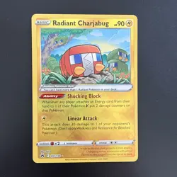 Pokemon Card Radiant Charjabug 051/159 Shiny Rare Holo Crown Zenith NM - Image 1