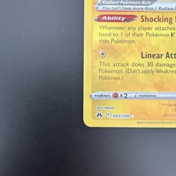 Pokemon Card Radiant Charjabug 051/159 Shiny Rare Holo Crown Zenith NM - Image 4