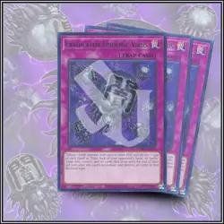 YuGiOh ERADICATOR EPIDEMIC VIRUS x3 | RARE CARD 1st Edition 💎 - Image 1