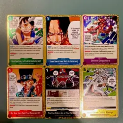 One Piece Card Game OP 13 9 card lot (event) - Image 1