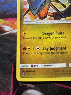 Pokemon TCG Shining Rayquaza Card Legends 56/73 Nm Condition - Image 4