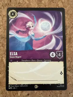 Disney Lorcana Elsa Queen Regent Promo Signature card. 16/P2 - Frozen - Image 1