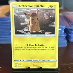 Pokemon Detective Pikachu Promo Holo Card SM194 Sun & Moon HP 90 - Image 1