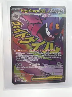 Mega Gengar EX Full Art Holo 350 HP Pokemon TCG Card 269/217 Shipped In Box - Image 2