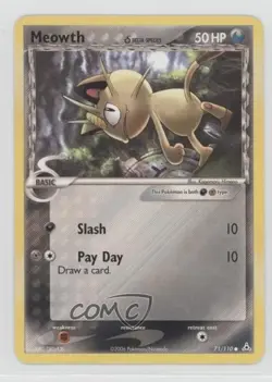 Meowth Pokemon EX Holon Phantoms #71 2006 READ - Image 1