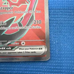 Pokemon Yveltal EX Foil Ultra Rare 210 HP 105/088 2026 English Card - Image 3