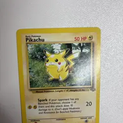 Pokemon TCG Jungle Pikachu Card 60/64 Unlimited Common NM - Image 3