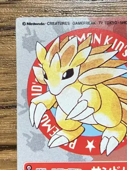 Pokemon Kids' Mini Card Sandslash Nintendo Bandai Pocket Monsters 1997 Japan - Image 3