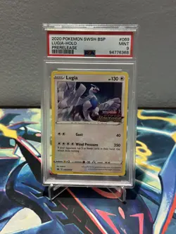PSA 9 MINT Lugia SWSH069 PRERELEASE Vivid Voltage HOLO Black Star PROMO Pokemon - Image 1