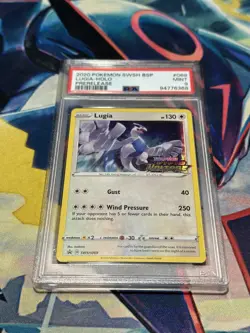 PSA 9 MINT Lugia SWSH069 PRERELEASE Vivid Voltage HOLO Black Star PROMO Pokemon - Image 3
