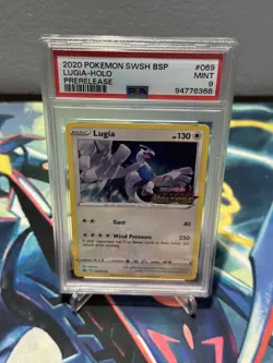 PSA 9 MINT Lugia SWSH069 PRERELEASE Vivid Voltage HOLO Black Star PROMO Pokemon - Image 4