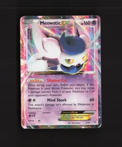 Meowstic EX 37/83 Generations Ultra Rare Holo Pokemon Card LP - Image 1