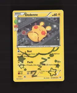 Dedenne RC10/RC32 Generations Reverse Holo Pokemon Card MP - Image 1