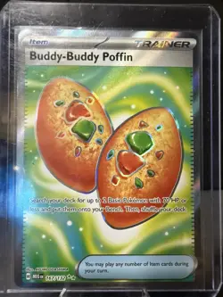 Buddy-Buddy Poffin Ultra Rare 167/132 Me01: Mega Evolution Holo Trainer Card - Image 3