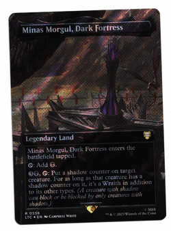MTG Card: Minas Morgul, Dark Fortress Surge Foil Borderless #0588 LTC Rare! NM - Image 1