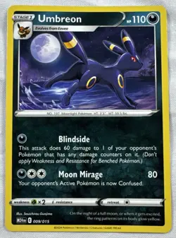 Pokemon TCG - Umbreon Promo Card 009/015 - McDonald’s Dragon Discovery M24 (NM) - Image 1