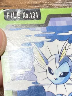Pokemon Carddass Card Vaporeon File No.134 Bandai Pocket Monsters 1997 - Image 4