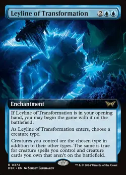 Leyline of Transformation - Foil - Extended Art x1 - Duskmourn: House of Horror - Image 1