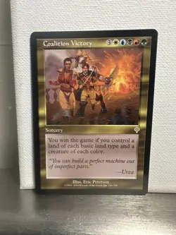 Coalition Victory Invasion Regular Rare White Blue Black Sorcery 241 Eric Peter… - Image 1