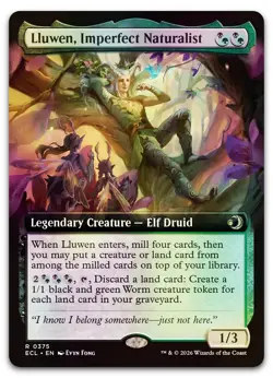 Lluwen, Imperfect Naturalist (Extended Art) #375 (Foil) (NM) ECL Magic MTG - Image 1